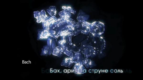 Структурована вода: при музиці Баха. Кадр з фільму &laquo;Water: The Great Mystery&raquo;