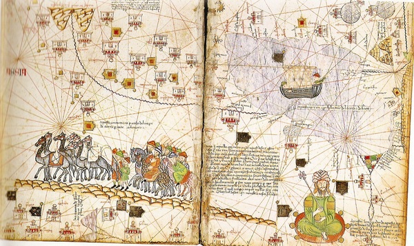 Великий Шелковый путь. Каталонский Атлас. 1375. Иллюстрация: dimma43.narod.ru Великий Шелковый путь. Каталонский Атлас. 1375. Иллюстрация: dimma43.narod.ru