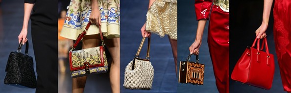 Сумки Dolce & Gabbana. Фото: OLIVIER MORIN/AFP, Vittorio Zunino Celotto/Getty Images Сумки Dolce & Gabbana. Фото: OLIVIER MORIN/AFP, Vittorio Zunino Celotto/Getty Images