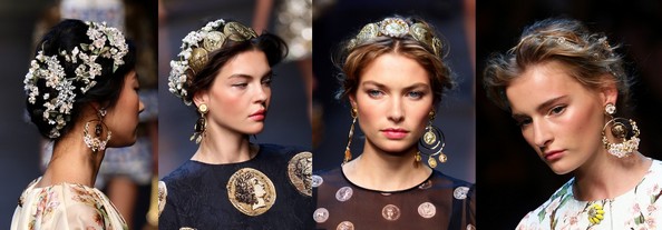 Украшения от Dolce & Gabbana. Фото: Vittorio Zunino Celotto/Getty Images Украшения от Dolce & Gabbana. Фото: Vittorio Zunino Celotto/Getty Images