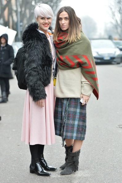 вулична мода, показ мод, street style, Мілан Найяскравіші гості на Тижні моди в Мілані. Фото: Tullio M. Puglia/Getty Images