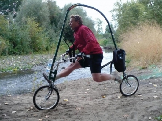 велосипед, модель велосипеда, дивний велосипед GlideCycle,