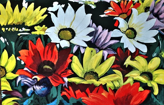 рисунок акриловыми красками