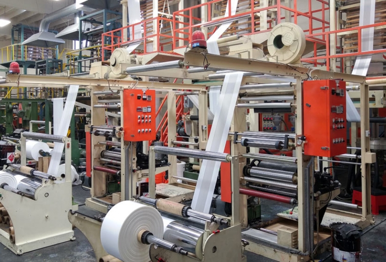 production of plastic bags