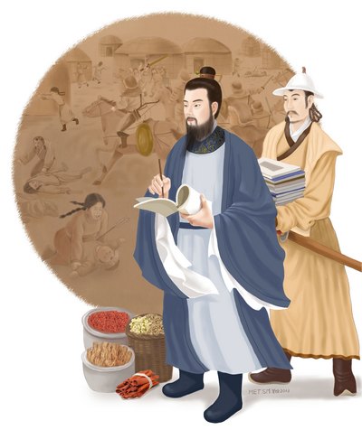 Історія Китаю, Йєлю Чуцай, конфуціанець, Чингісхан, монгольська династія юань Йєлю Чуцай, конфуціанець і головний радник монгольського імператора