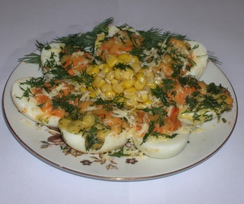 Фаршированные яйца (рецепт)