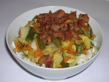 Рис с овощами и мясом (рецепт)