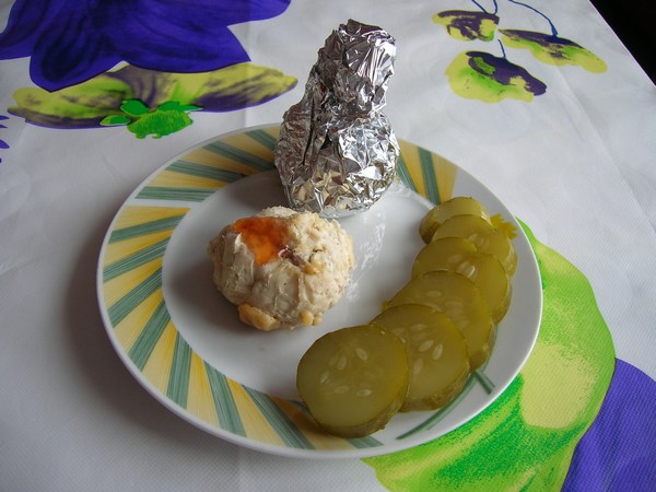 Куриное филе с бананом в свёрточке (рецепт)