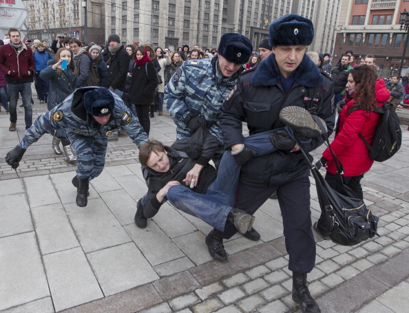 У Москві затримали понад 350 осіб на антивоєнних акціях