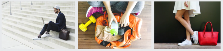 sneakers + bag
