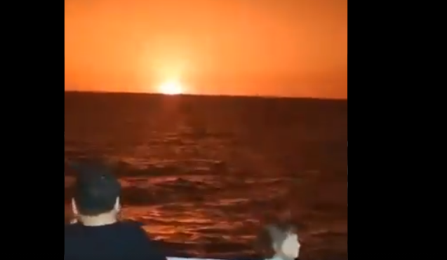 Причиной взрыва на Каспийском море в Азербайджане стало извержение грязевого вулкана (ВИДЕО)