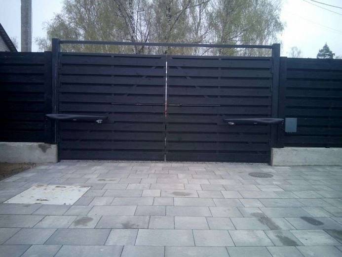 Встановлення електропривода AMBO на розпашні ворота