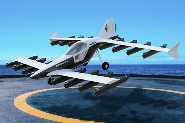 Японская компания teTra Aviation Corp разработала электрические самолёты вертикального взлёта (ВИДЕО)