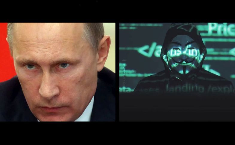 Анонимус объявляет войну Путину: Вы ощутите на себе весь гнев мировых хакеров. Ваши секреты больше не будут в безопасности